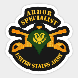 Armor - Enlisted - Specialist - SPC Sticker